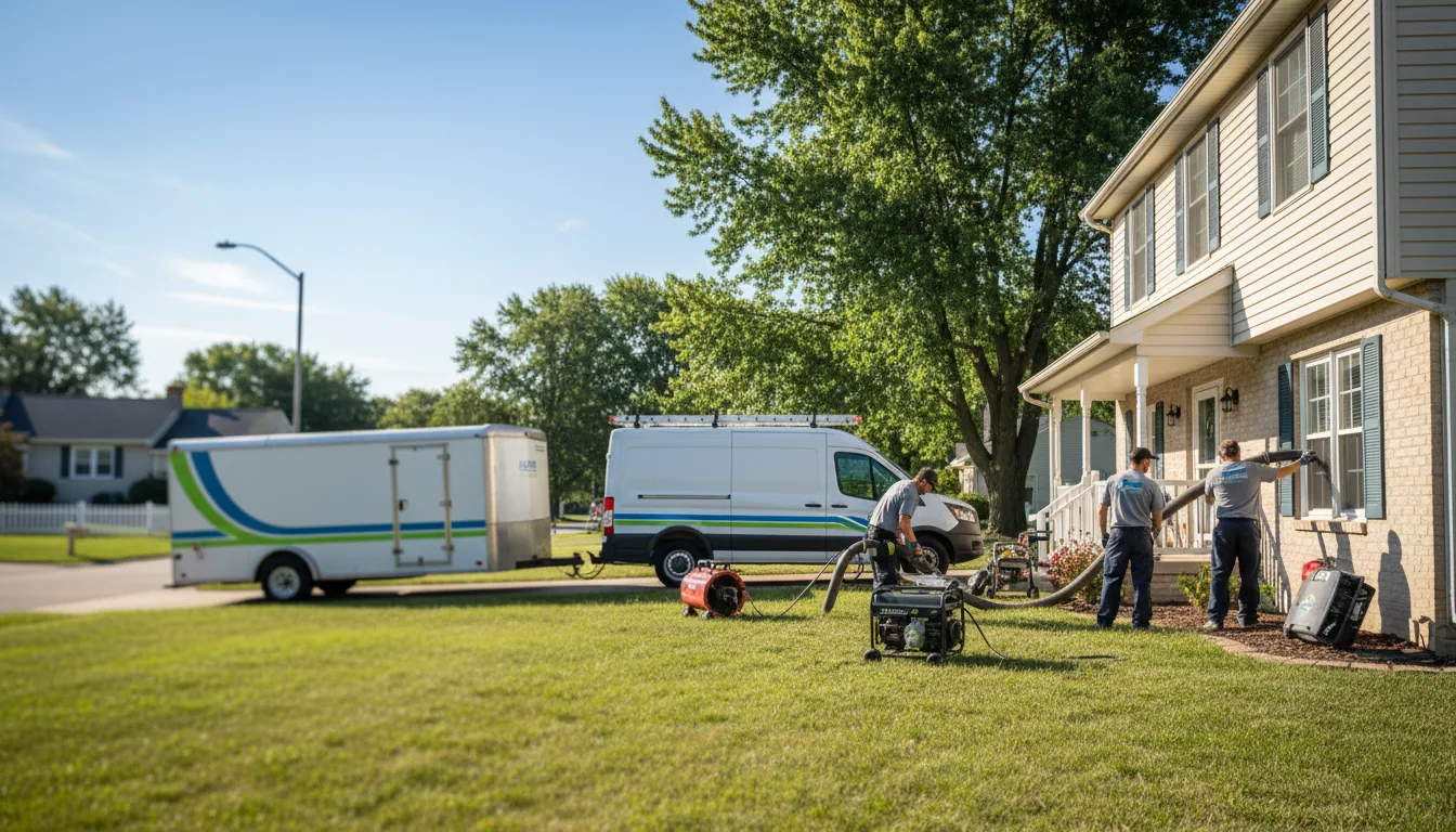 Flooded Basement Restoration And Cleanup With Repair in Fairfax, MO near me